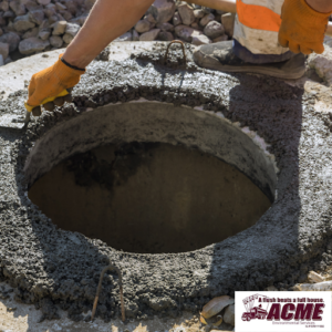Septic tank baffle repair